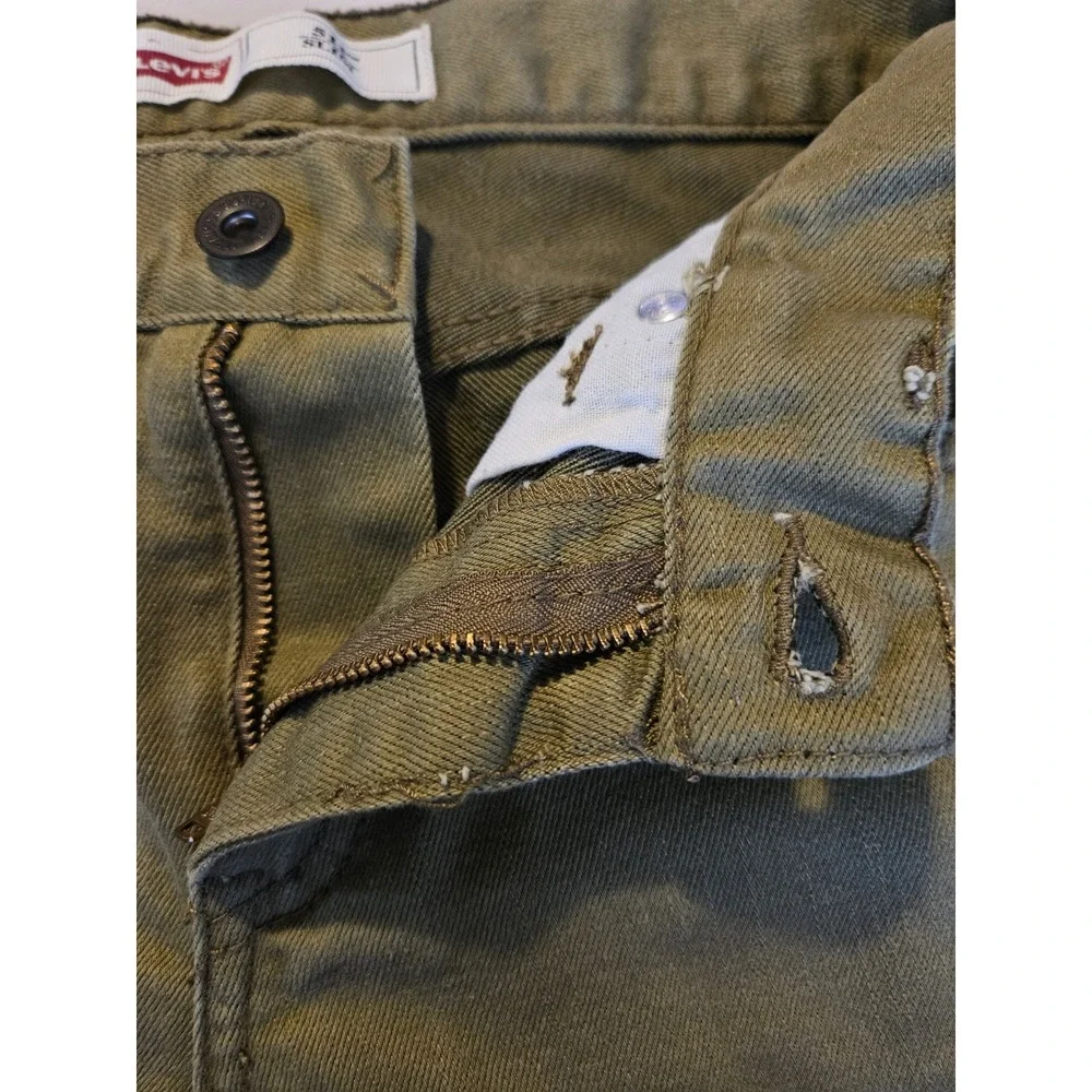 Levis 511 Slim Size 14 Regular W27xL27 Olive Green Actual (27x26)